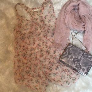 Sheer floral top